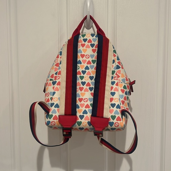 Gucci Multicolored Heart Coated Canvas Kids backpack - Picture 4 of 6